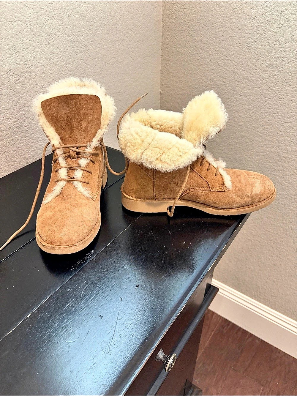 UGG Esmee Lace Up Boot Brown Winter Boots